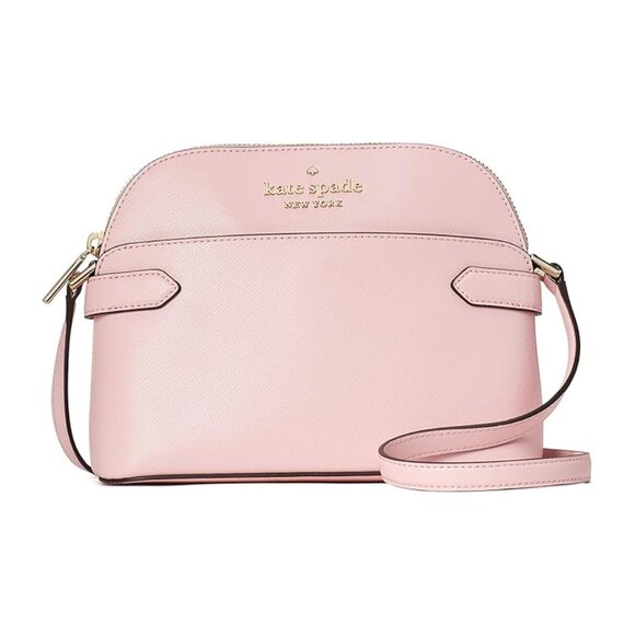 Kate Spade Staci Dome Leather Crossbody – Light Crepe - Picture 1 of 6